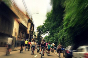 Biciclisti in trafic