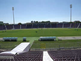 Instalatie nocturna Stadion Dan Paltinisanu Timisoara