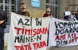 Protest studenti Timisoara Foto Evz