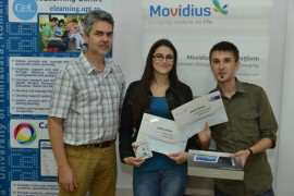 Daniel Rusu si Sorina Voina - marele premiu IDMSC 2014 Foto UPT