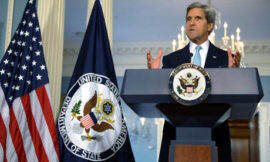 US secretary of state John Kerry delivers remarks on Syria at the State Department in Washington