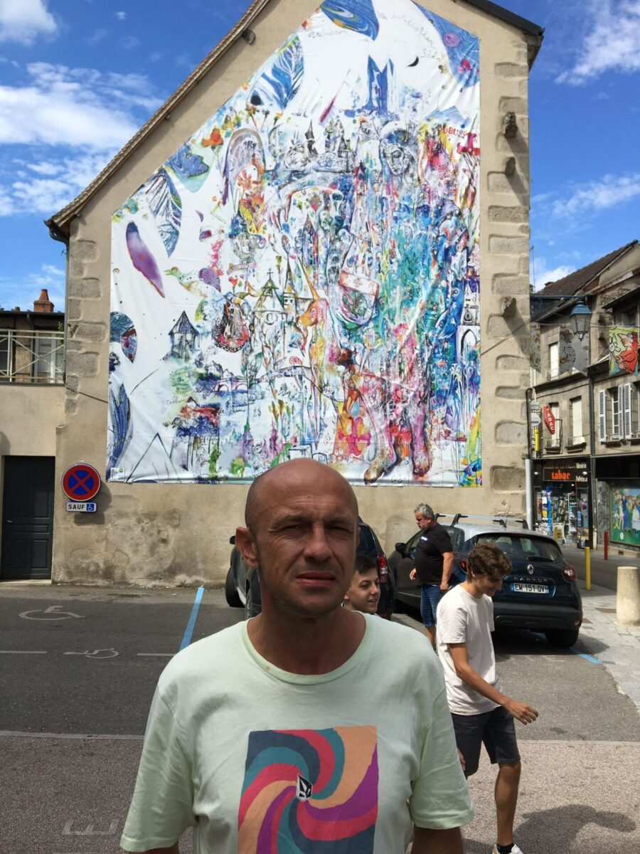 Cristian Sida - pictura la Aubusson Foto Arhiva personala