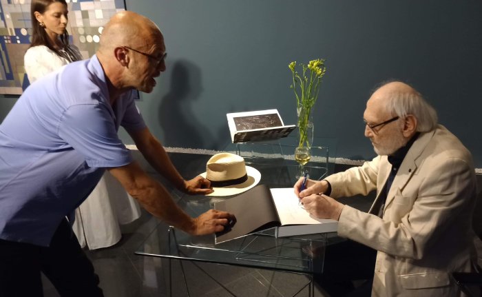 Cristian Sida si Constantin Flondor - vernisaj Galeria Jecza 2023 Foto Arhiva personala Cristian Sida