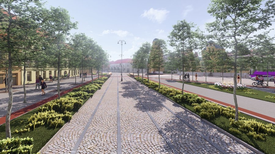 Macheta regenerare urbana Piata Mocioni Foto PMT