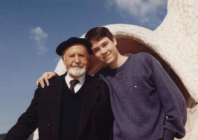 Rabin Ernest Neumann si nepotul Daniel Klein Foto Arhiva Getta Neumann